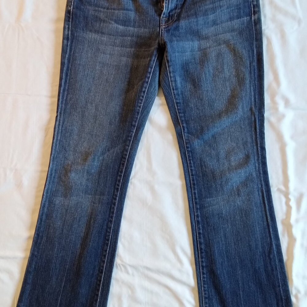 Women's pre-owned 7 for all mankind blue jeans size 30, boot cut